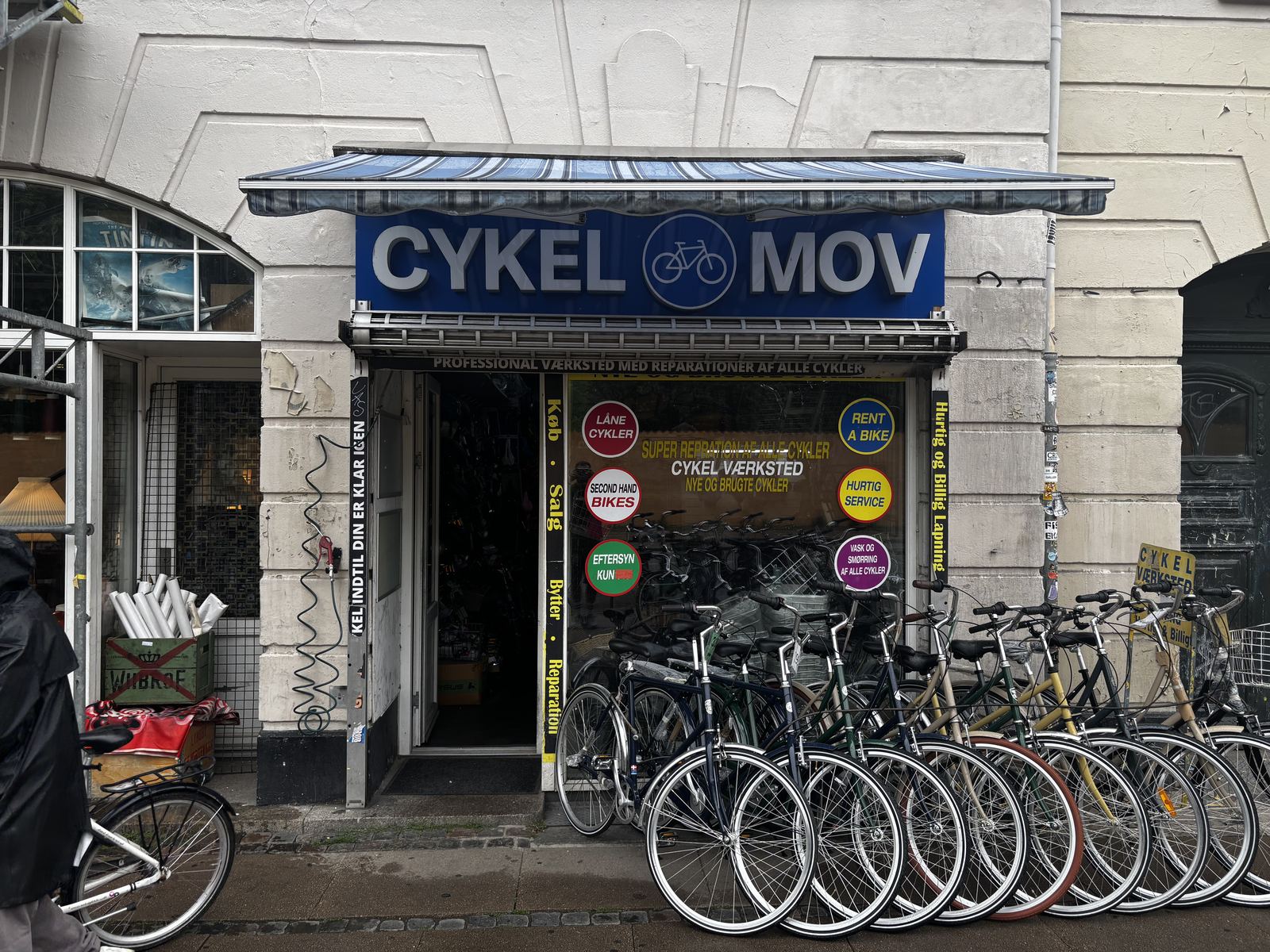 Cykelmovs butiksfacade på Nørrebrogade