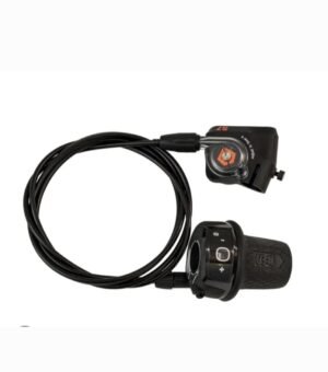 Sturmey Archer 7-trins Sunrace med klikboks, passer til SRAM S7. Sturmey Archer  Type: Justerbar gearskifter  Gear: 7-trins  Skifterfabrikant: Sunrace  Skiftemekanisme: Med klikboks  Kompatibilitet: Passer til SRAM S7