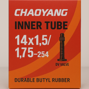 Chaoyang cykelslange i størrelsen 14x1.50-1.75 med DV  ventil på 40 mm