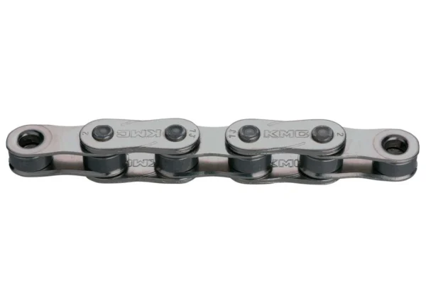 KMC Z1eHX EPT Kæde – 1/2 x 3/32" Narrow Single Speed, Sølv, 50m