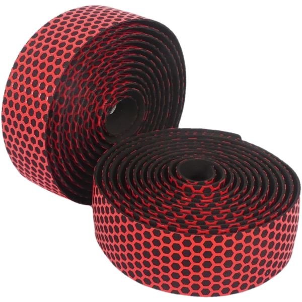 Edge Silicon anti-slip styrbånd – rød (2 stk. i æske)