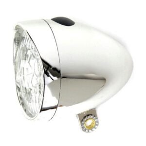 IkziLight forlygte retro 3x LED krom