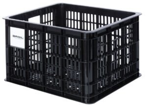 Basil crate kasse, 40x30x22 cm, sort, solid og let: