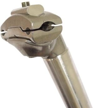 Seatpost ATB Ø27,8 mm / 350 mm – Aluminium, Sølv:
