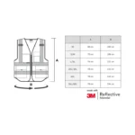SALZMANN  polyester gul refleks vest med velcro - Til voksne